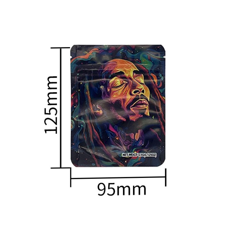 3.5g Pop Culture Mylar Weed Bags — Cartoon & Retro Style